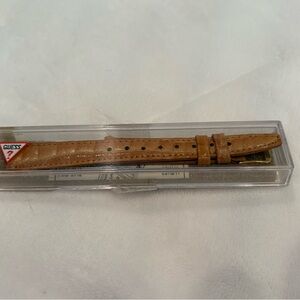Guess Tan Leather Watch Strap